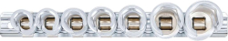 Nástrčné hlavice 3/8" BGS101105 10 ÷ 19 mm, otevřené. (Sada 7 dílů)
