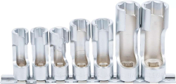 Nástrčné hlavice 3/8" BGS101105 10 ÷ 19 mm, otevřené. (Sada 7 dílů)
