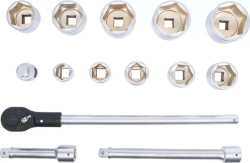 Gola sada BGS-15K 1" 36 ÷ 80 mm BGS101210 v kazetě (15 dílů)