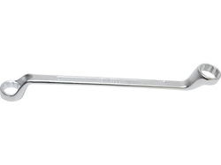 Oboustranný očkový klíč 24 x 27 mm BGS101214-24x27, vyhnutý, DIN 838