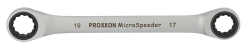 Ráčnový očkový klíč MicroSpeeder – velikost 17x19mm