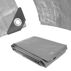 Plachta Procraft ST2x2 200g/m2 nepromokavá s oky 2x2 m stříbrná | ST2x2