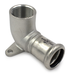 INOX PRESS-Ukončení na zeď 22mm i x3/4