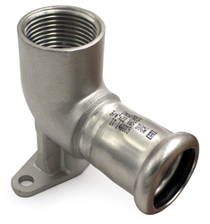 INOX PRESS-Ukončení na zeď odsazené 22mm i x3/4