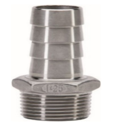 INOX-Hadicová vsuvka 1/4"a x 9mm -  