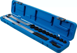 Sada hlavic 3/8" + 1/2" BGS101706 pro montáž a demontáž drážkovaného klínového řemene (10 dílů)