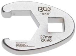 Plochý otevřený klíč 1/2" - 27 mm BGS101757-27