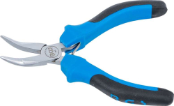 Kleště pro elektroniku 125 mm BGS100383, zahnuté s rozevírací pružinou