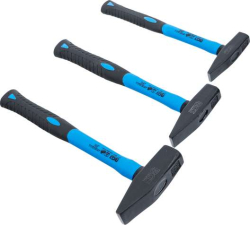 Sada zámečnických kladiv, sklolaminátová násada BGS103845, DIN 1041/ 300, 500, 800 g (3 dílná)