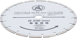 Diamantový kotouč segmentový, průměr 230 mm, BGS103934