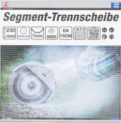 Diamantový kotouč segmentový, průměr 230 mm, BGS103934