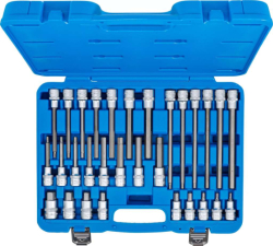 Zástrčné hlavice šestihranné (inbus) 1/2" 5 ÷ 19 mm BGS105181 Sada 30 dílů