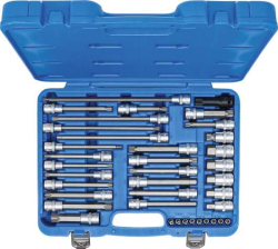 Sada nástrčných hlavic bgs 5184 speciální pro motorová vozidla 1/4" + 3/8" + 1/2" (38 dílů)