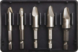Bitové nástavce 1/4" a 3/8" pro povolení šroubů s poškozenými hlavami BGS105282 (Sada 5 dílů)