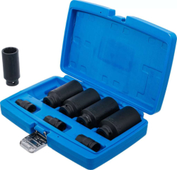 Nástrčné a zástrčné hlavice 1/2" BGS105335 pro náhonové hřídele, prodloužené. Sada 8 ks