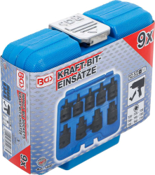 Sada silových nástrčných hlavic 12,5 mm (1/2") T-profil (pro Torx) T20 - T70 ( 9 dílná), BGS105486