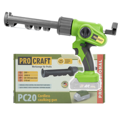 Aku vytlačovací pistole Procraft PC20bb (bez baterie a nabíječky) | PC20bb