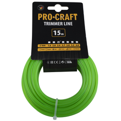 Struna žací (2.4mm) (15m) hvězda PROCRAFT ZI-2.4/15 | ZI-2.4/15