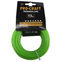 Struna žací (2.7mm) (15m) hvězda PROCRAFT ZI-2.7/15 | ZI-2.7/15