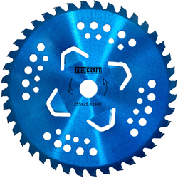 Nůž křovinořezu (kotouč) (D255*25.4) 40T karbid wolframu (blue) PROCRAFT | H/P-3/B