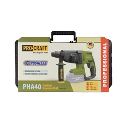 Aku vrtací kladivo  Procraft PHA40bb-c (bez baterie a nabíječky v kufru) | PHA40-bb-с