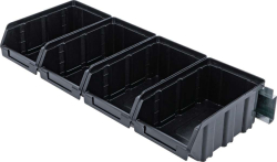 Ukládací boxy se závěsnou kolejnicí BGS1080195 (Sada 4 díly)