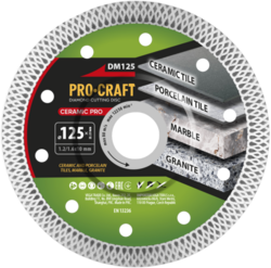 Diamantový řezný kotouč Ceramic PRO Procraft DM125 | DM125