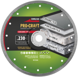Diamantový řezný kotouč Ceramic PRO Procraft DM230 | DM230