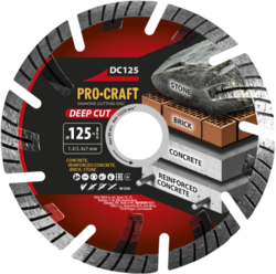 Diamantový řezný kotouč Deep Cut Procraft DC125 | DC125