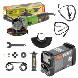 Sada svářecí invertor RWI-220 s úhlovou bruskou PW1050 | SRWI-220/PW1050