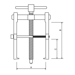 Dvouramenný stahovák Genborx SN0207D (40 x 80 mm)