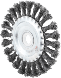 Talířový copanový kartáč pr. 125 mm BGS103986 na autoskla. Uchycení 22,2 mm