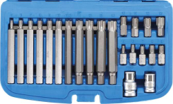Bity 3/8" Ribe profil M5 ÷ M14 BGS105013 Sada 22 dílů