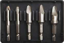 Bitové nástavce 1/4" a 3/8" pro povolení šroubů s poškozenými hlavami BGS105282 (Sada 5 dílů)