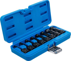 Zástrčné hlavice 1/2" 6hran 6 ÷ 19 mm BGS105488 silové (Sada 8 dílů)