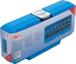 Zástrčné hlavice 1/2" 6hran 6 ÷ 19 mm BGS105488 silové (Sada 8 dílů)