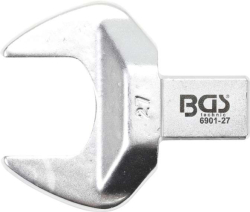 Nástavec mom. klíče - otevřený klíč 27 mm BGS106901-27 (upnutí 14 x 18 mm)