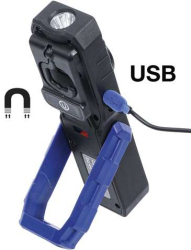 Aku montážní COB LED lampa s magnetem a háčkem BGS1070051 sklopná