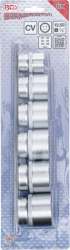 Nástrčné hlavice 1/2" 12hran 24 ÷ 38 mm BGS1070102 Sada 6 dílů na kolejnici