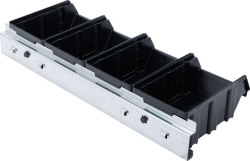 Ukládací boxy se závěsnou kolejnicí BGS1080195 (Sada 4 díly)