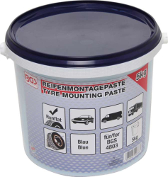 Speciální montážní pasta na pneumatiky Run-Flat BGS109383, modrá. Obsah 5 kg