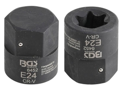 Nástrčná hlavice HEX 30 mm E-profil E24 BGS106452, tvrzená Pro MAN TGA
