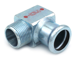 STEEL PRESS-Koleno přechodové 15mm x 3/8"a -  