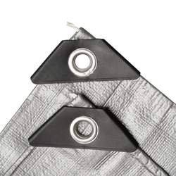 Plachta Procraft ST4x5 200g/m2 nepromokavá s oky 4x5 m stříbrná | ST4x5