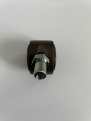 Kolečko nábytkové pr. 34 mm M6/10mm hnědé