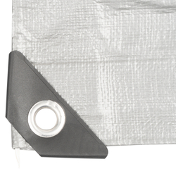 Plachta Procraft ST2x2 200g/m2 nepromokavá s oky 2x2 m stříbrná | ST2x2
