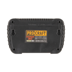 Sada dvě baterie 20V 4Ah Procraft 20/4 a nabíječka na dvě baterie 20/2 | S20-4/20-2